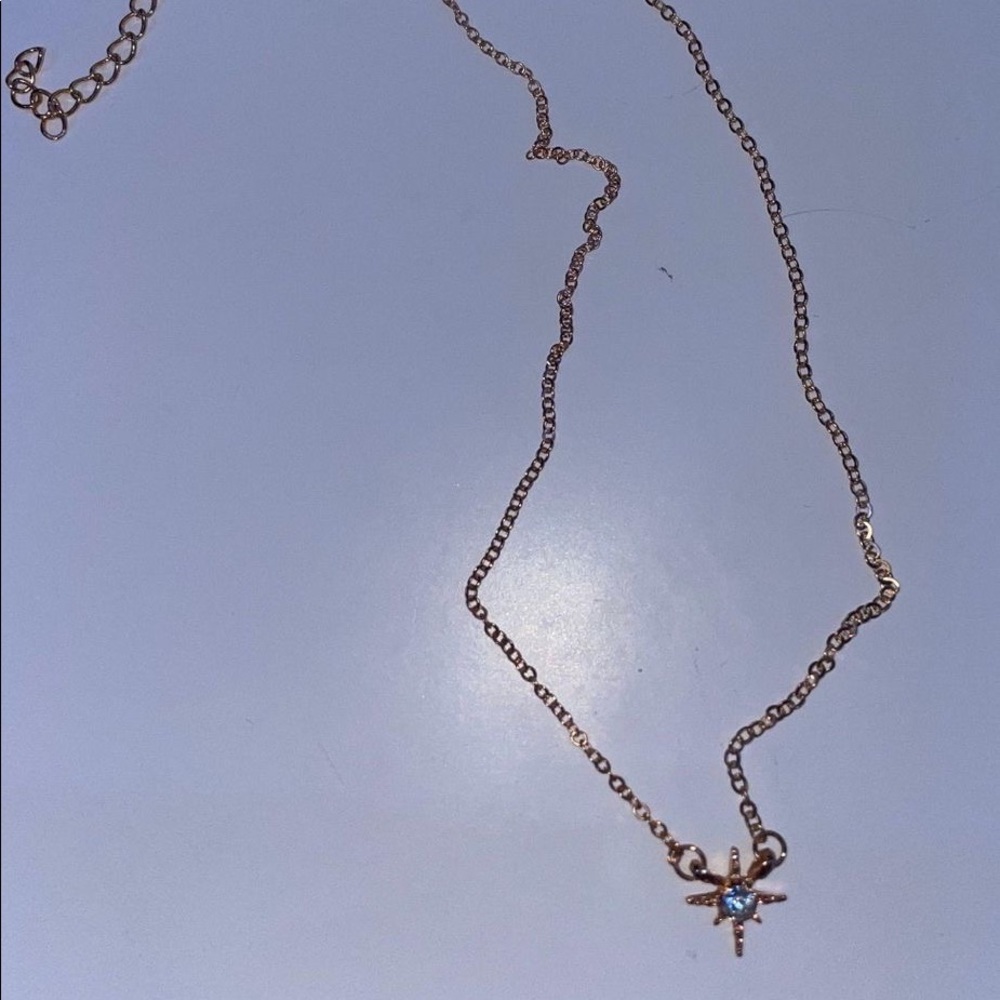 Shein Gold North Star Necklace